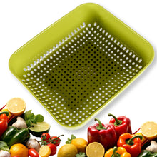 Multipurpose Small Plastic Kitchen Basket, Vegetables and Fruits Washing, (20x17 Cm)