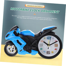 Retro Motorcycle Alarm Clock  Novelty Bike Engine Style Desk Clock