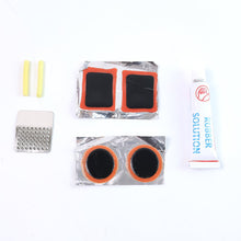 Bicycle Tire Repair Kit Portable Puncture Repair Set with Adhesive (1 Set / Mix Design)