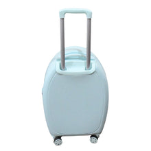 Suitcase For Kids, Girls Green Small Cabin Hard Cover Holiday Carry On Trolley with Extendable Handle (Mix Color)
