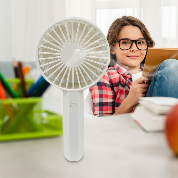 Mini Rechargeable Fan  Lightweight & Easy Carry (1 Pc | Battery Not Included)