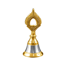 Brass and Steel Temple Ghanti (Pooja Bell) Decorative Spiritual Accessory