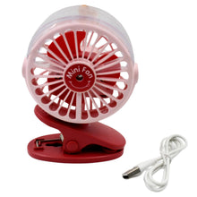 Portable Clip-on Fan, Battery Operated, With Light & Spray