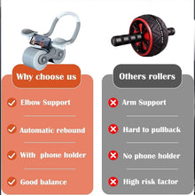 Abdominal Roller Wheel, Automatic Rebound Sponge Handle