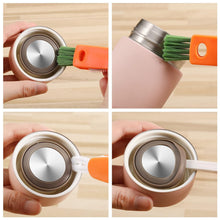 3-in-1 Multifunctional Cleaning Brush Set  Mini Bottle, Cup & Lid Cleaner (1 Pc)