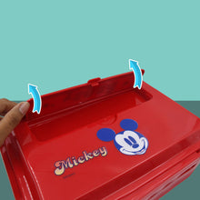 Cartoon Printed 4-Compartment Insulated Lunch Box for Kids