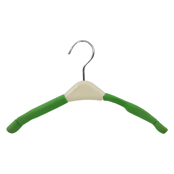 Solid Sponge Non-Slip Clothes Hanger with Clips (1 Pc)