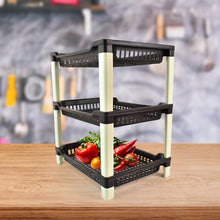 Apex Big Multi use Plastic Storage Rack  3-Tier (1 Pc)