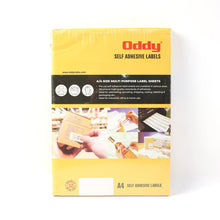 Oddy Self-Adhesive Labels  A4 Sheets, 24-Up per Sheet (100 Sheets, 2400 Labels)
