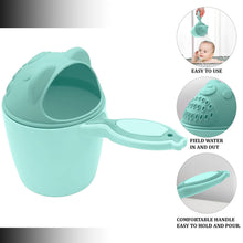 Baby Shampoo Shower Cup  Safe Soft Bath Tumbler for Kids Hair Washing