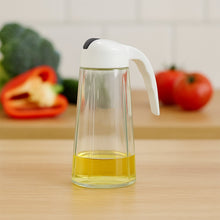 Kitchen Glass Oil Bottle Dispenser Automatic Opening Bottles  630 ML