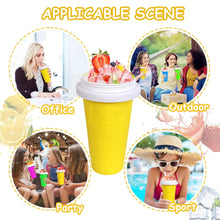 Magic Quick Frozen Smoothies Maker Cup  Double Layer Slushy Squeeze Cup (1 Pc)