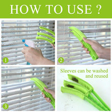 Window Blind Cleaner Brush Microfiber Sleeves  Dusting Tool for Shutters & AC (1 Pc)
