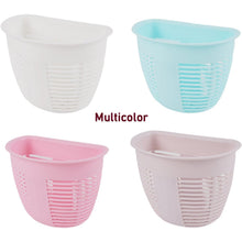 Hanging Plastic Storage Basket, Adhesive Wall Mounted Organizer Box (1 Pc)