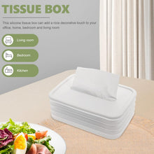 Simple Silicone Tissue Holder  Cube/Cylinder Tissue Box for Bathroom, Office