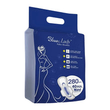Beautiful Basics Blue Lady Long Pads With Wides Wings Sanitary Pads  280 mm, 40-Pack