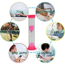 Plastic Hourglass Sand Timer Set  3-Min Sand Clock for Kitchen, Office & Kids (5 Pc)