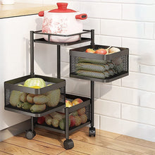 Metal High Quality Kitchen Trolley with Wheels (3 Layer)
