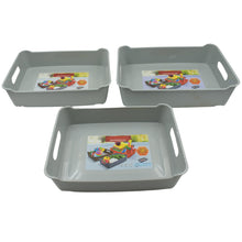 Multipurpose Organising & Storage Plastic Tray Set of 3