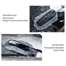 Car Duster, Long Retractable / Soft / Non-Slip / Handle