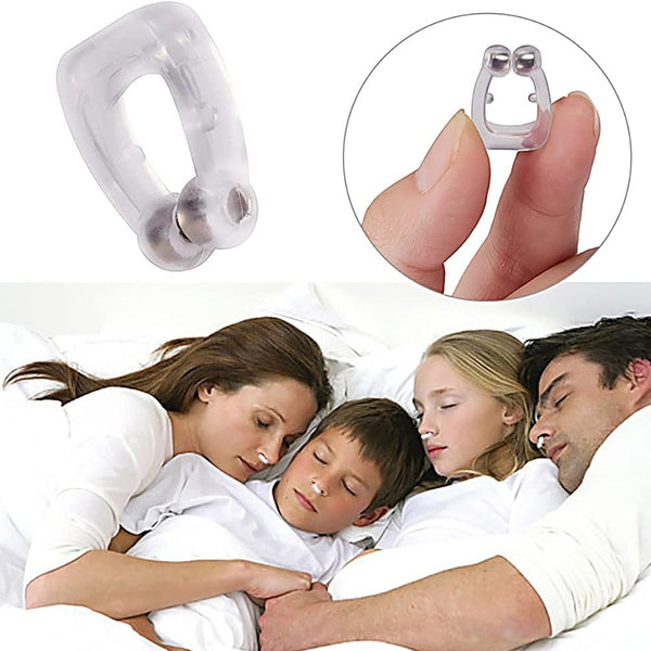 Silicone Magnetic Nose Clip Anti Snore Device for Heavy Snoring Sleeper (1 Pc)