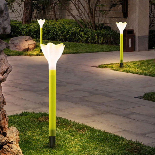 Solar Flower Garden Lights  Outdoor Decorative LED Lamp (2 Pc)