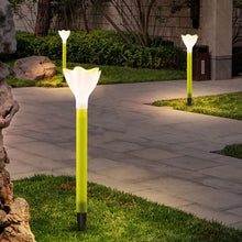 Solar Flower Garden Lights  Outdoor Decorative LED Lamp (2 Pc)