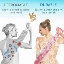 Premium Silicone Back Scrubber Belt Body Exfoliating Bath Brush