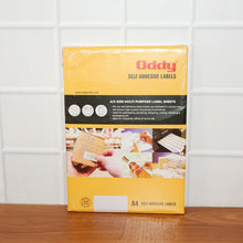 Oddy Self-Adhesive Labels  A4 Sheets, 24-Up per Sheet (100 Sheets, 2400 Labels)