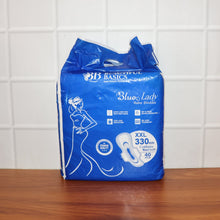 Beautiful Basics Blue Lady Long Pads With Wides Wings Sanitary Pads  330 mm, 40-Pack