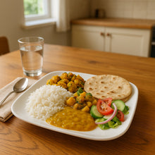 Plastic Square Dinner / Serving Plate 20 cm (1 Pc)