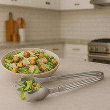 Stainless Steel Multipurpose Serving Tong 2-in-1 Pasta & Salad Tong (1 Pc)