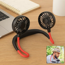 Hand Free Personal Fan - Portable, USB Battery Rechargeable (Battery Not Included)