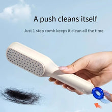 Self-Cleaning Hairbrush  Anti-Static, Detangling, Rotating Massage Comb, Hair