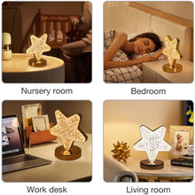 Star Crystal Diamond Touch Lamp  USB Rechargeable, 3-Way Dimmable