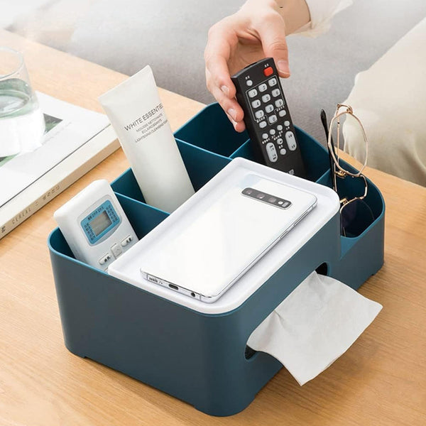 6-Compartment Desk Organizer  Multi-Function Storage  (Home/Office)