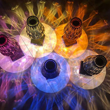 Crystal Diamond LED Table Lamp with 16 Colors  Bedroom Decor