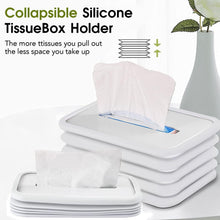 Simple Silicone Tissue Holder  Cube/Cylinder Tissue Box for Bathroom, Office