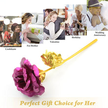 Artificial Gold Rose Flower With Gift Box (1 Pc)