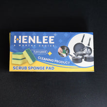 Scrub Sponge 2 in 1 PAD for Kitchen, Sink, Bathroom Cleaning Scrubber (3 Pc)