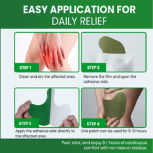 Knee Relief Patch Set Herbal-Infused Adhesive Patches (10 Pc Set)