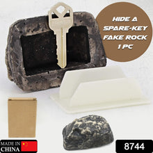 Realistic Fake Rock Key Hider  Weatherproof Outdoor Key Storage Emergencies (1 Pc)