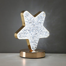 Star Crystal Diamond Touch Lamp  USB Rechargeable, 3-Way Dimmable