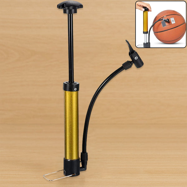 Mini Hand Air Pump  Portable Metal High-Pressure Inflator for Sports (1 Pc)