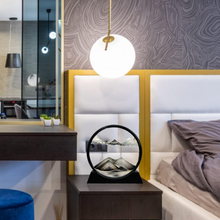 3D Moving Sand Art  Liquid Motion Deep Sea Sandscape with Round Glass Frame (1 Pc)