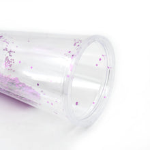 Creative Plastic Cold Drink Cup with Lid & Straw  Tumbler (Mix Color)