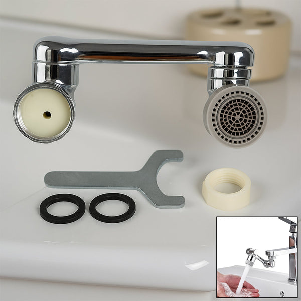 Splash Faucet Filter 180° Rotating Sprayer  Water-Saving Sink Aerator Extender