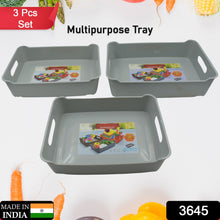 Multipurpose Organising & Storage Plastic Tray Set of 3