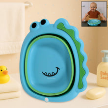Frog Shape Foldable Baby Wash Basin  Space-Saving Face Washing Tub (33×31cm)