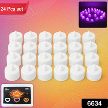 Flameless LED Tealights, Smokeless Plastic Decorative Candles (Pack Of 24)
